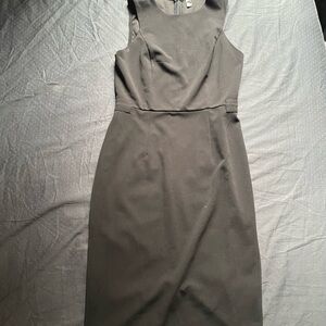 Allegra K Black Sleeveless Midi Sheath Dress